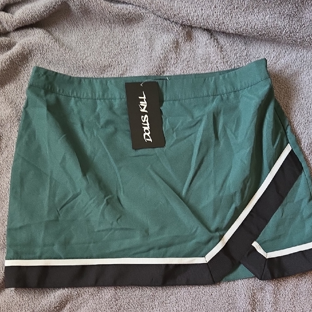 Dolls Kill Plus Team Captain Cheer Skirt Costume